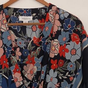 Motherhood Maternity Floral Wrap Dress